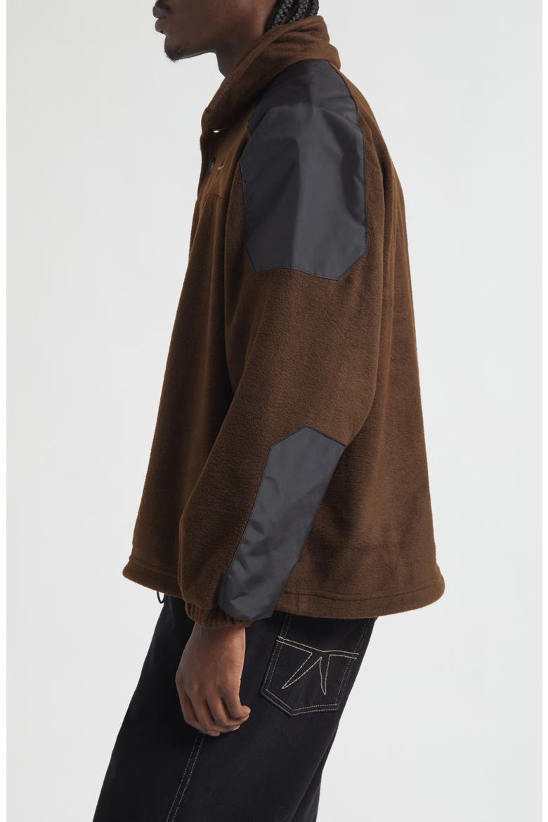Basecamp Fleece Pullover, Alternate, color, BROWN