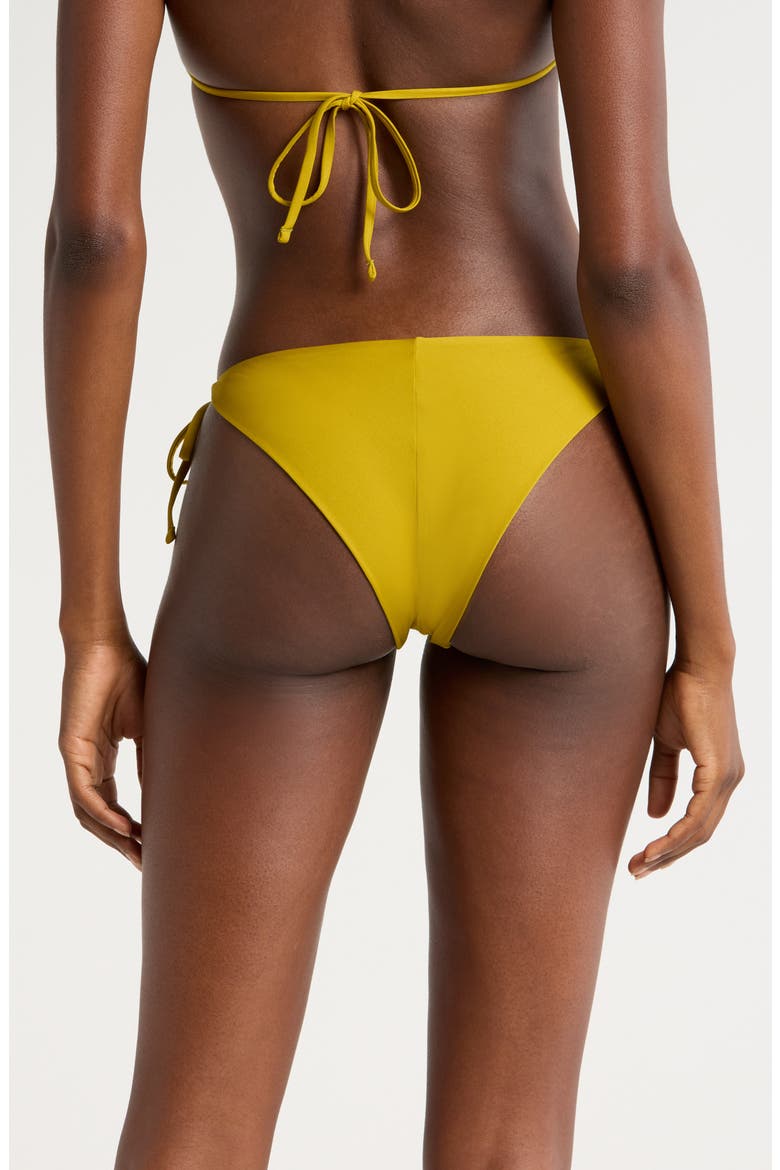 Olive Palmetto Sunnier Reversible Bikini Bottoms, Alternate, color, GREEN