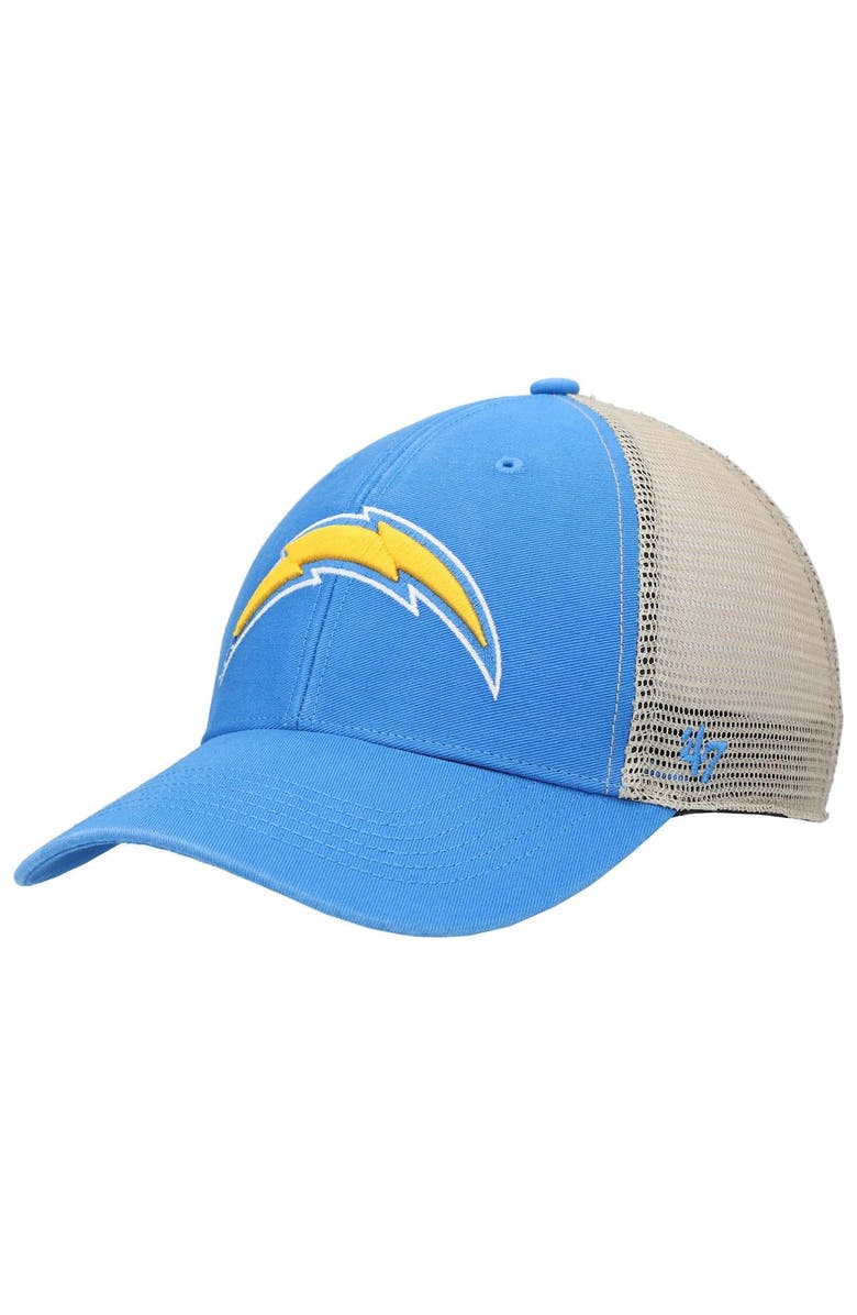 '47 Men's '47 Powder Blue Los Angeles Chargers Flagship MVP Snapback Hat, Main, color, 