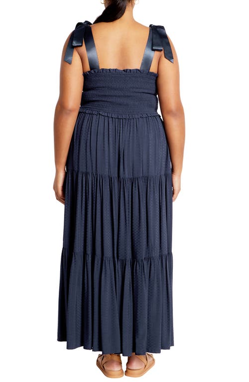 City Chic Cosmopolitan Tie Strap Sundress In Animal Print