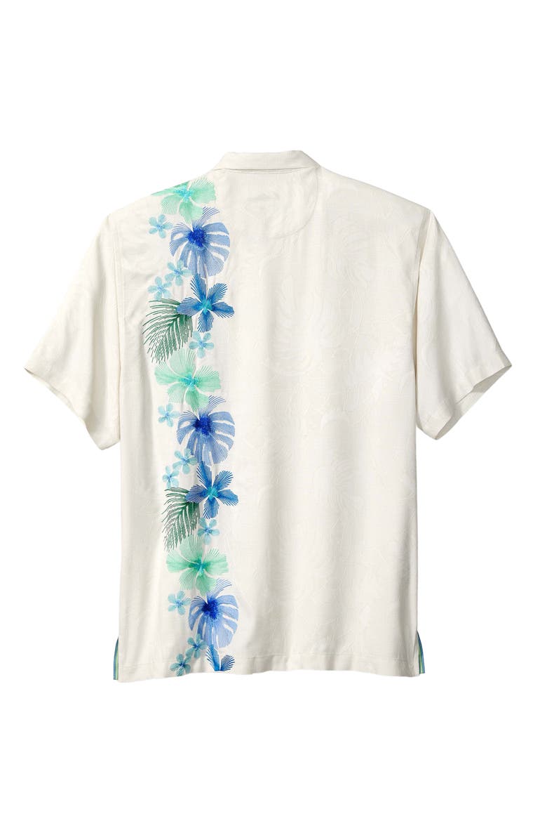 Tommy Bahama Azul Vines Short Sleeve Silk Camp Shirt, Alternate, color, 