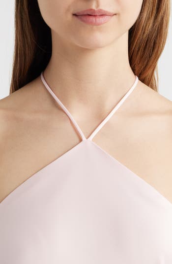 Araceli Halter Strap Satin Slipdress