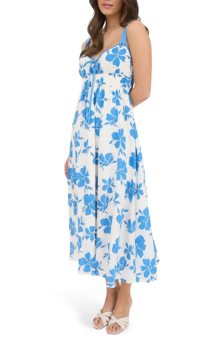 Blu Pepper Floral Midi Sundress, Alternate, color, 