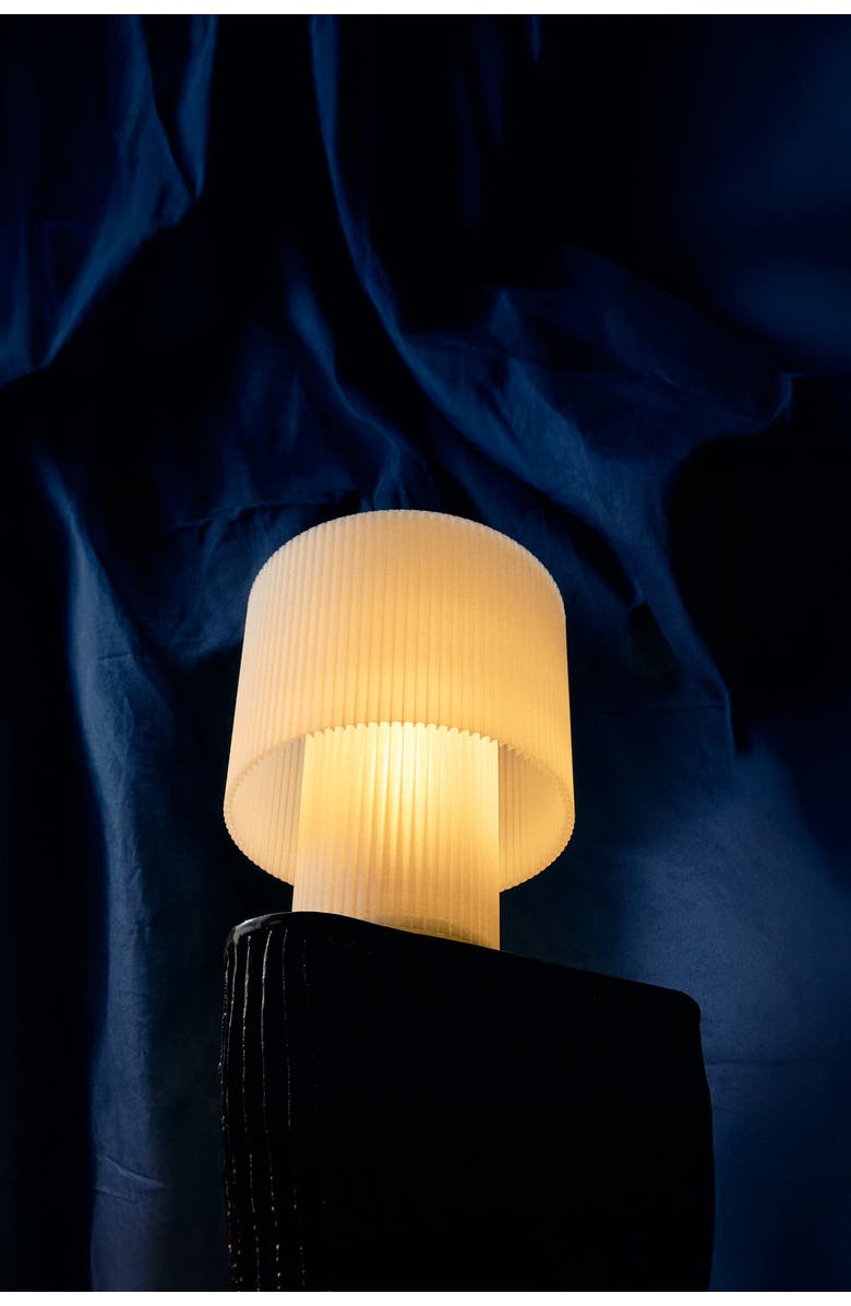 WOOJ DESIGN Drum Lamp, Alternate, color, Natural