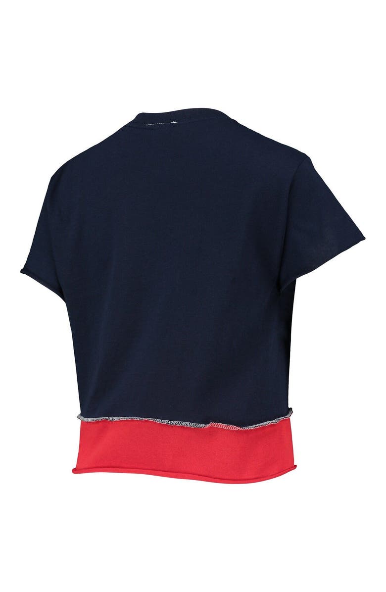 REFRIED APPAREL Women's Refried Apparel Navy Boston Red Sox Cropped T-Shirt, Alternate, color, Navy