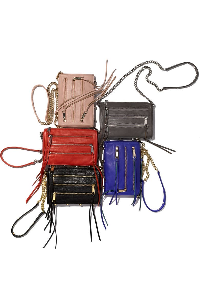 Rebecca Minkoff 'Mini 5 Zip' Convertible Crossbody Bag, Alternate, color,