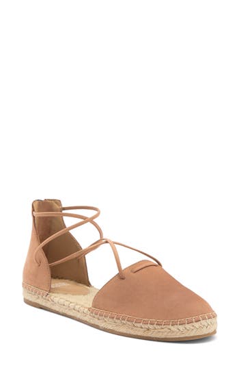Eileen Fisher Lace-up Espadrille Sandal In Honey