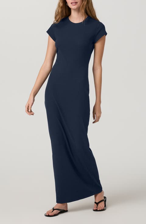 Ribbed T-Shirt Maxi Dress
