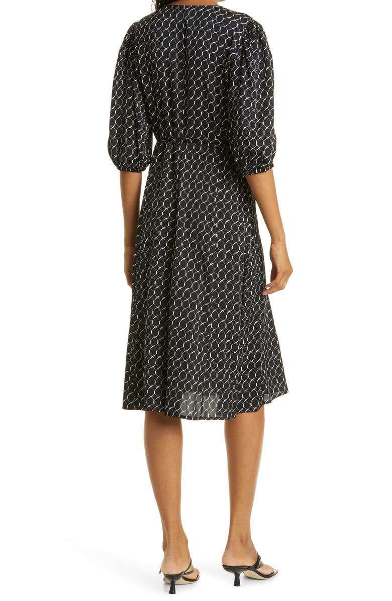 Nordstrom Signature Button Front Stretch Silk Dress, Alternate, color,