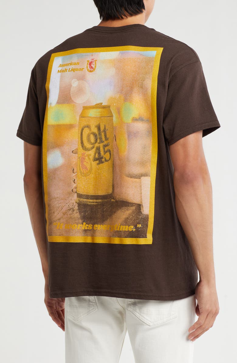 Philcos Colt 45 AD Cotton Graphic T-Shirt, Alternate, color, Brown