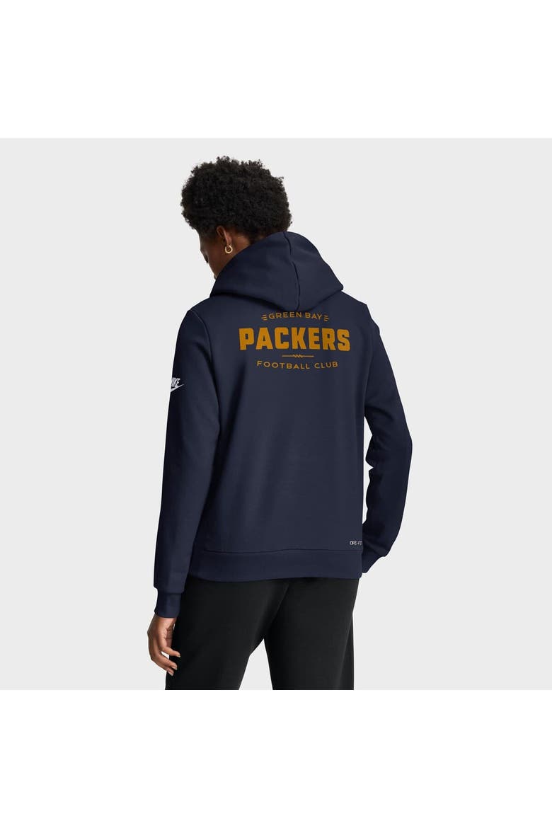 Women's Nike Navy Green Bay Packers The 1923 Classic Sideline Dri-FIT Pullover Hoodie, Alternate, color, Navy