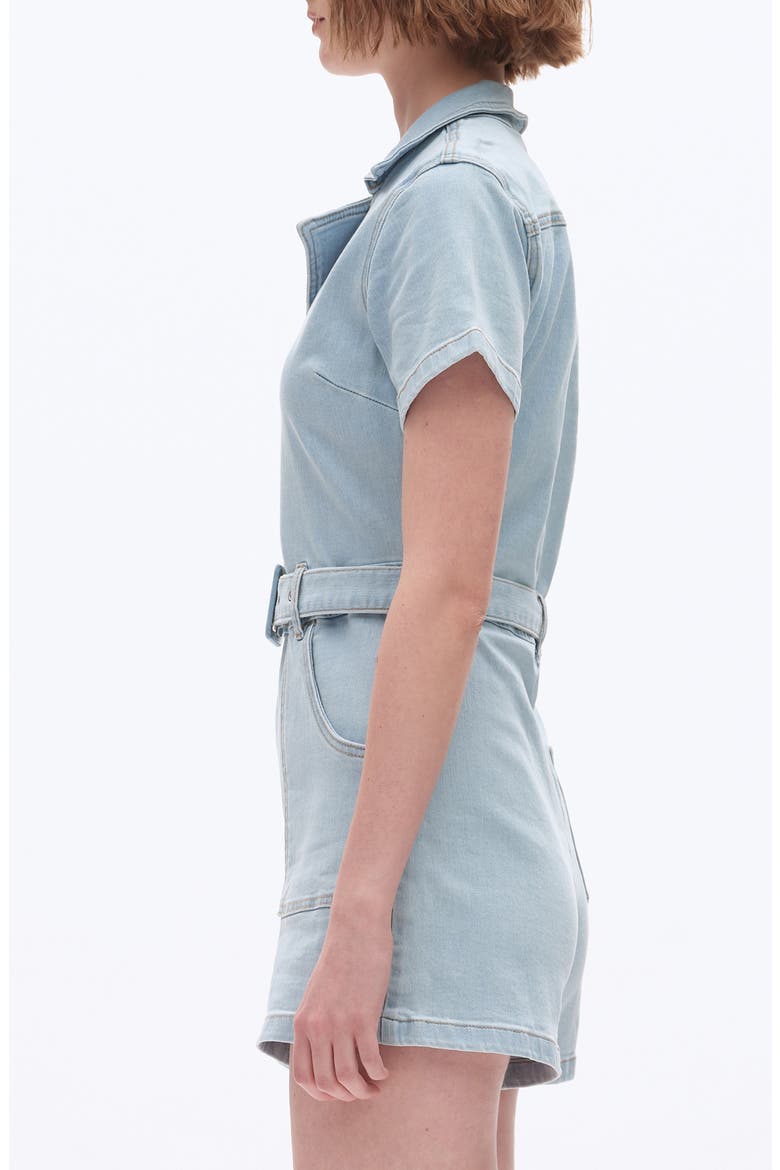 Denim Romper, Alternate, color, LIGHT BLUE