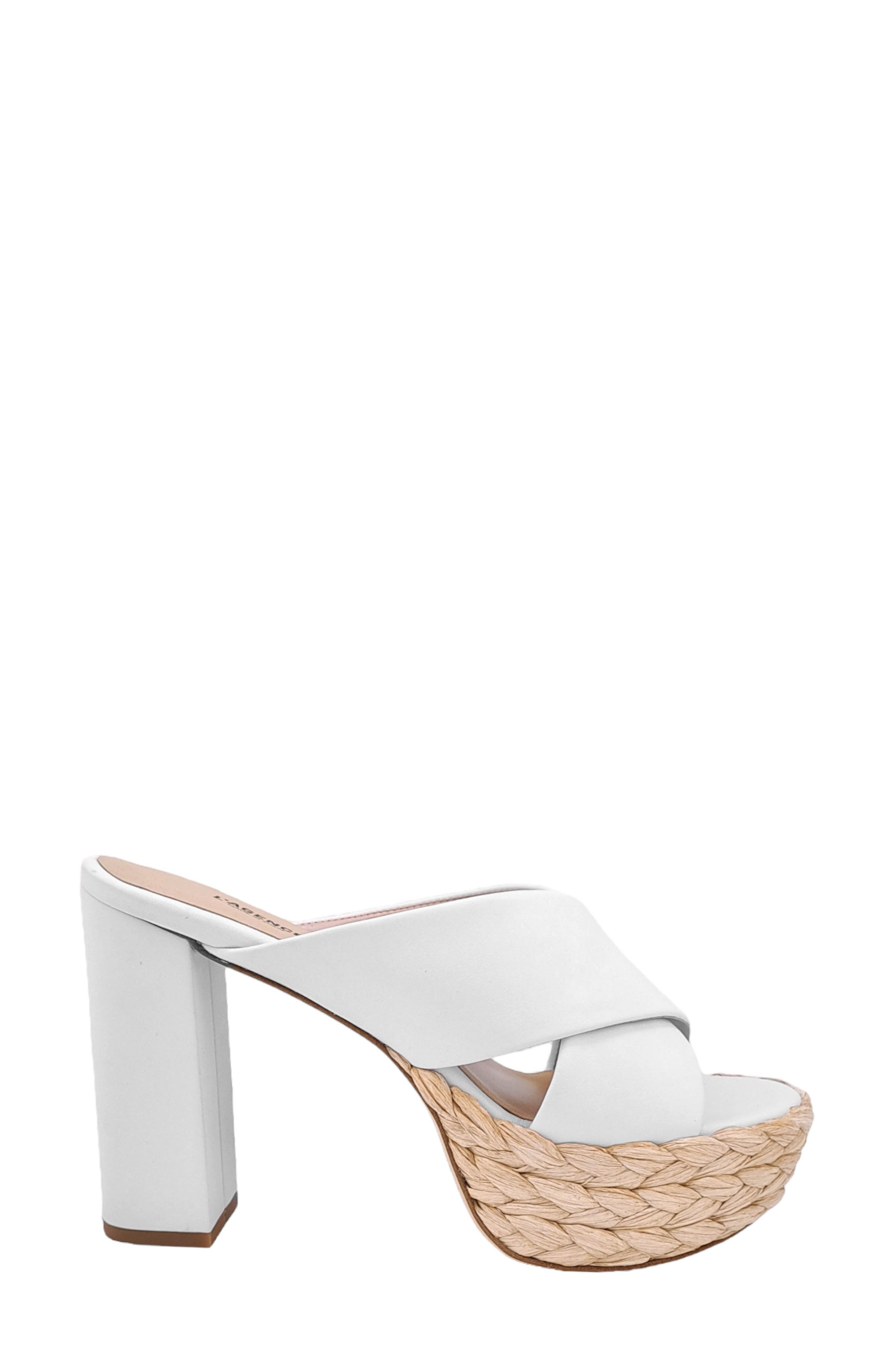 L'AGENCE Lucca Sandal, Alternate, color, White