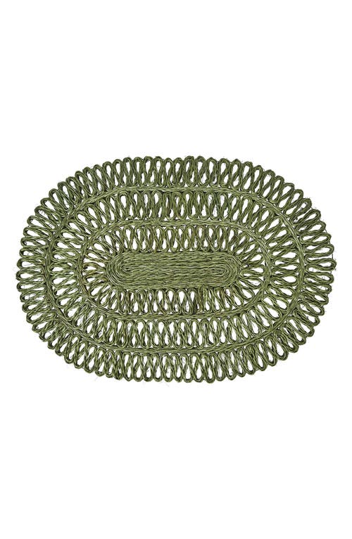Juliska Straw Loop Oval Placemat In Seagrass