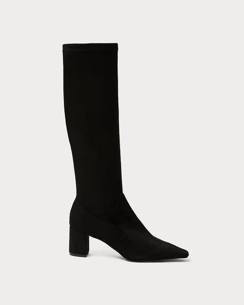 Weworewhat Knee High Glove Boot In Black