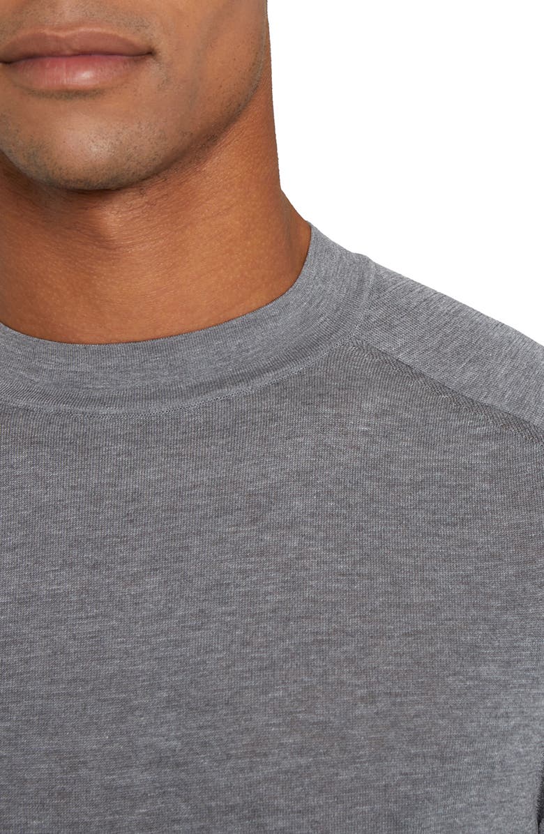 Jack Victor Victoria Cotton & Silk T-Shirt, Alternate, color, Light Grey