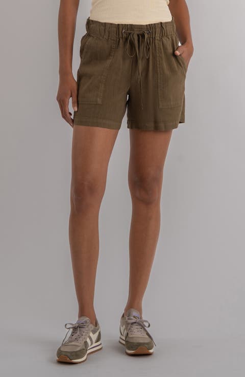 Katana Drawstring Linen Blend Shorts