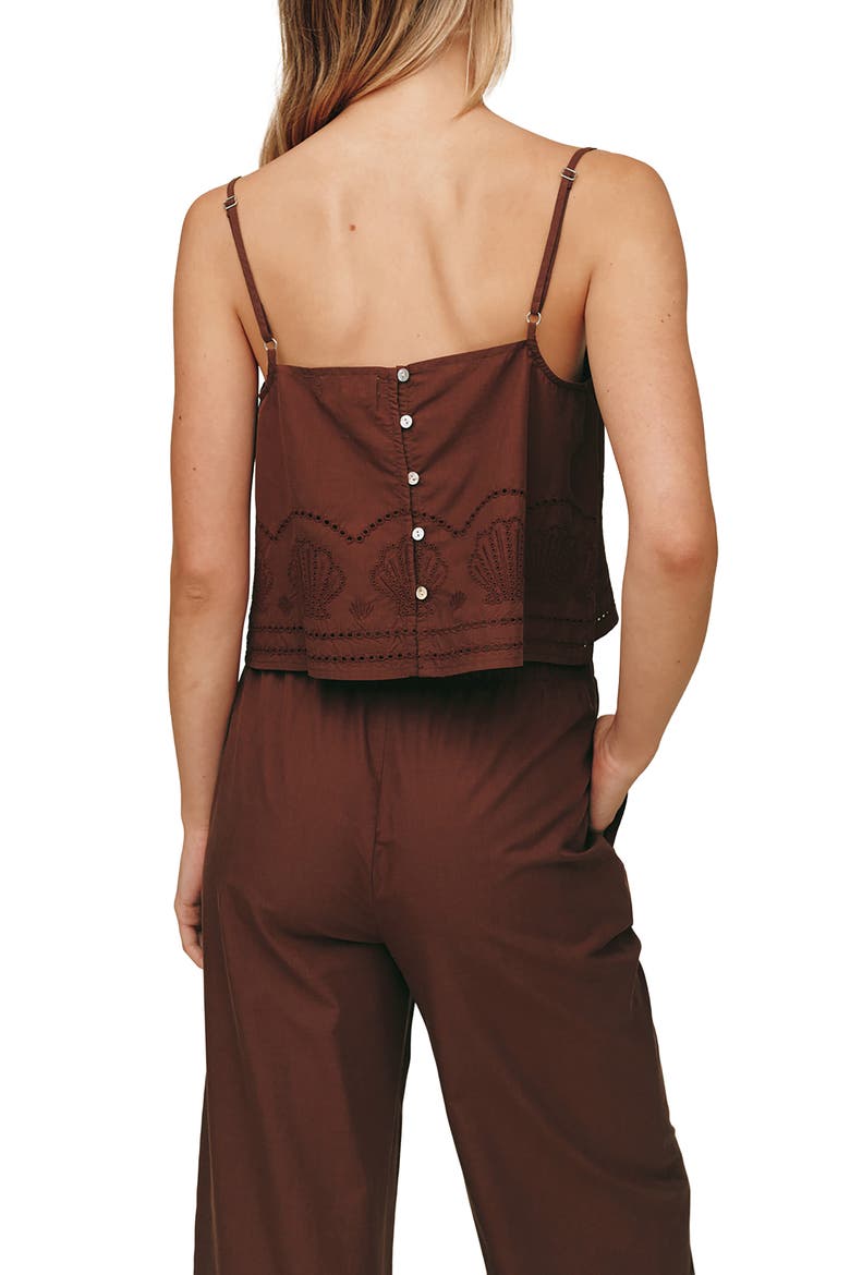 Button Back Camisole, Alternate, color, SEA GLASS BROWN
