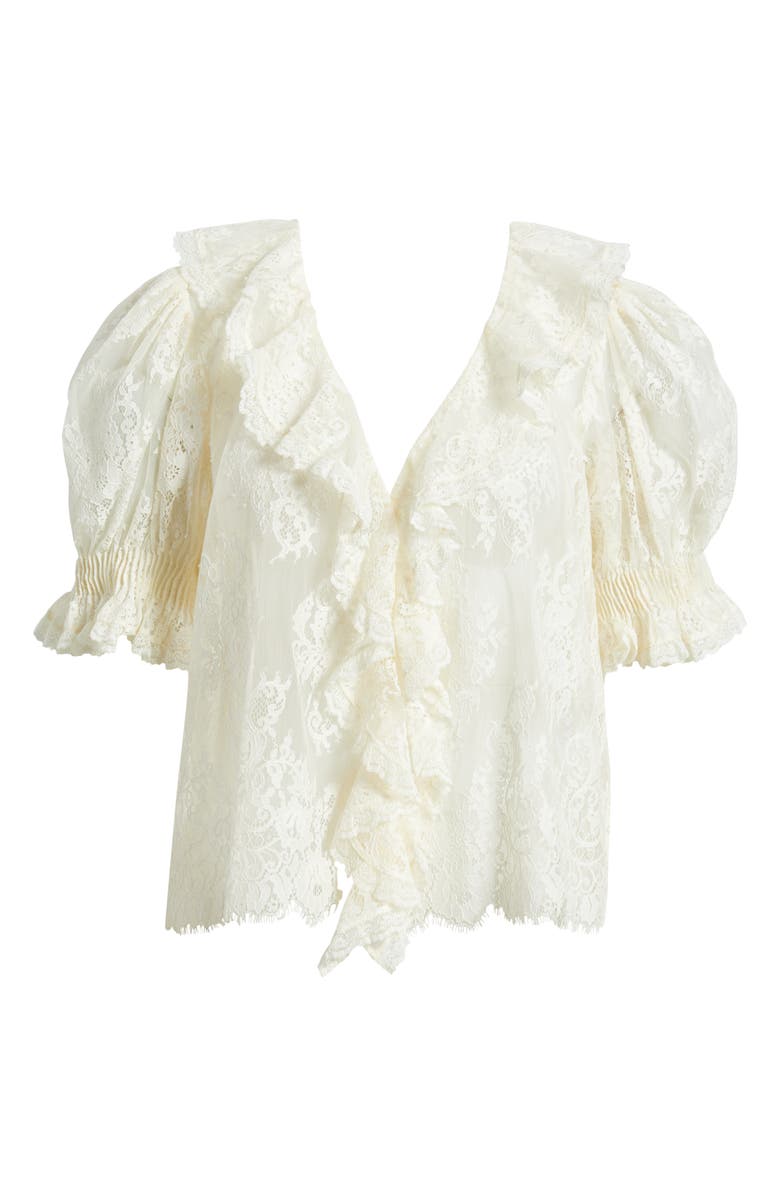 DÔEN Henri Lace Top, Alternate, color, Sea Salt