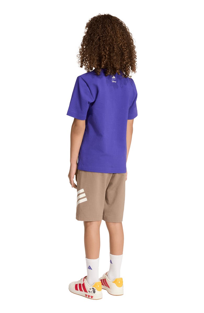 adidas Originals x Disney Kids' Mickey Mouse Graphic T-Shirt & Shorts Set, Alternate, color, Pure Purple/ Off White