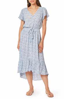 Ariel Drawstring Waist Midi Dress