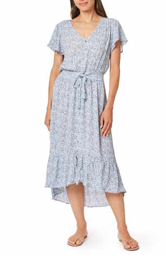Ariel Drawstring Waist Midi Dress