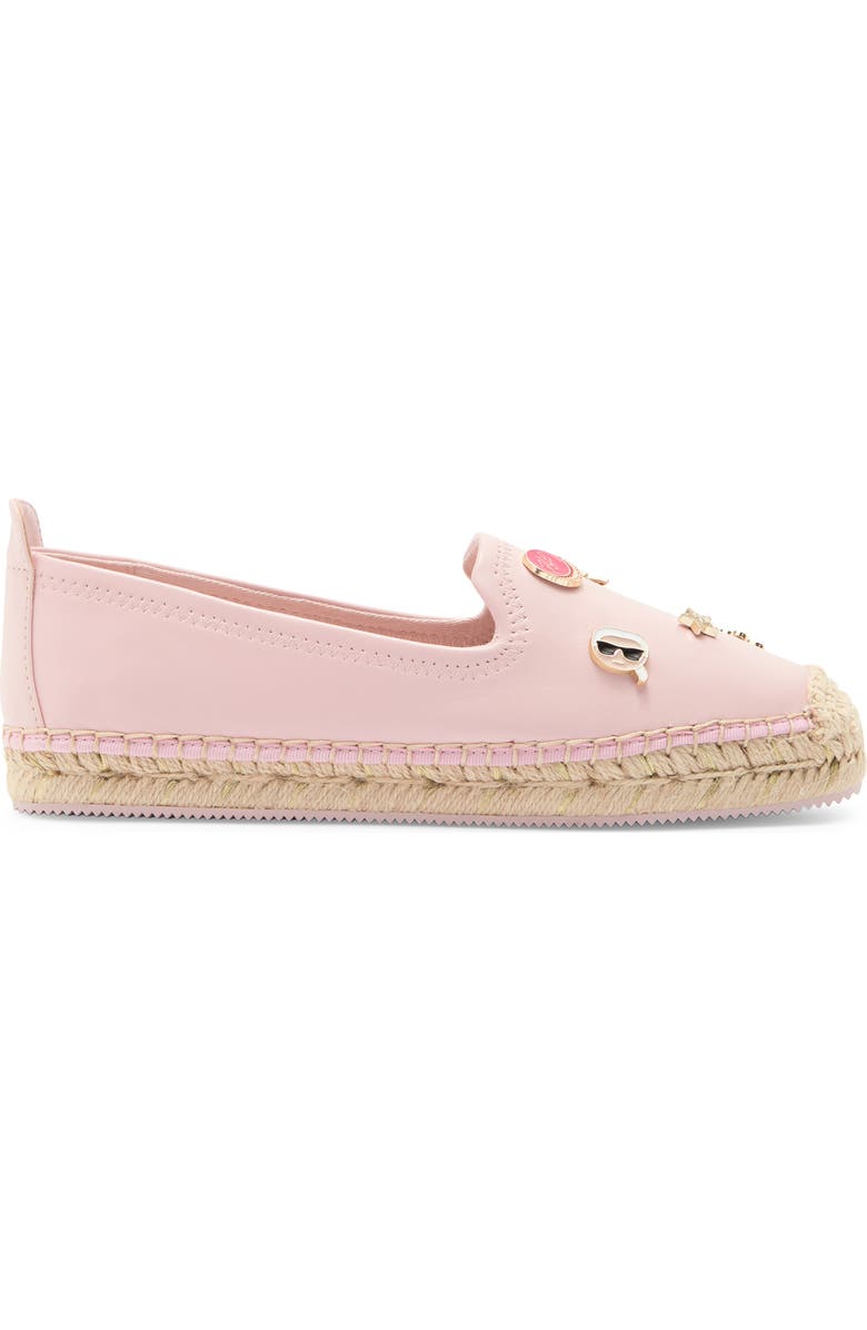 KARL LAGERFELD PARIS Michaela Macaron Espadrille Flat, Alternate, color, Light Blush