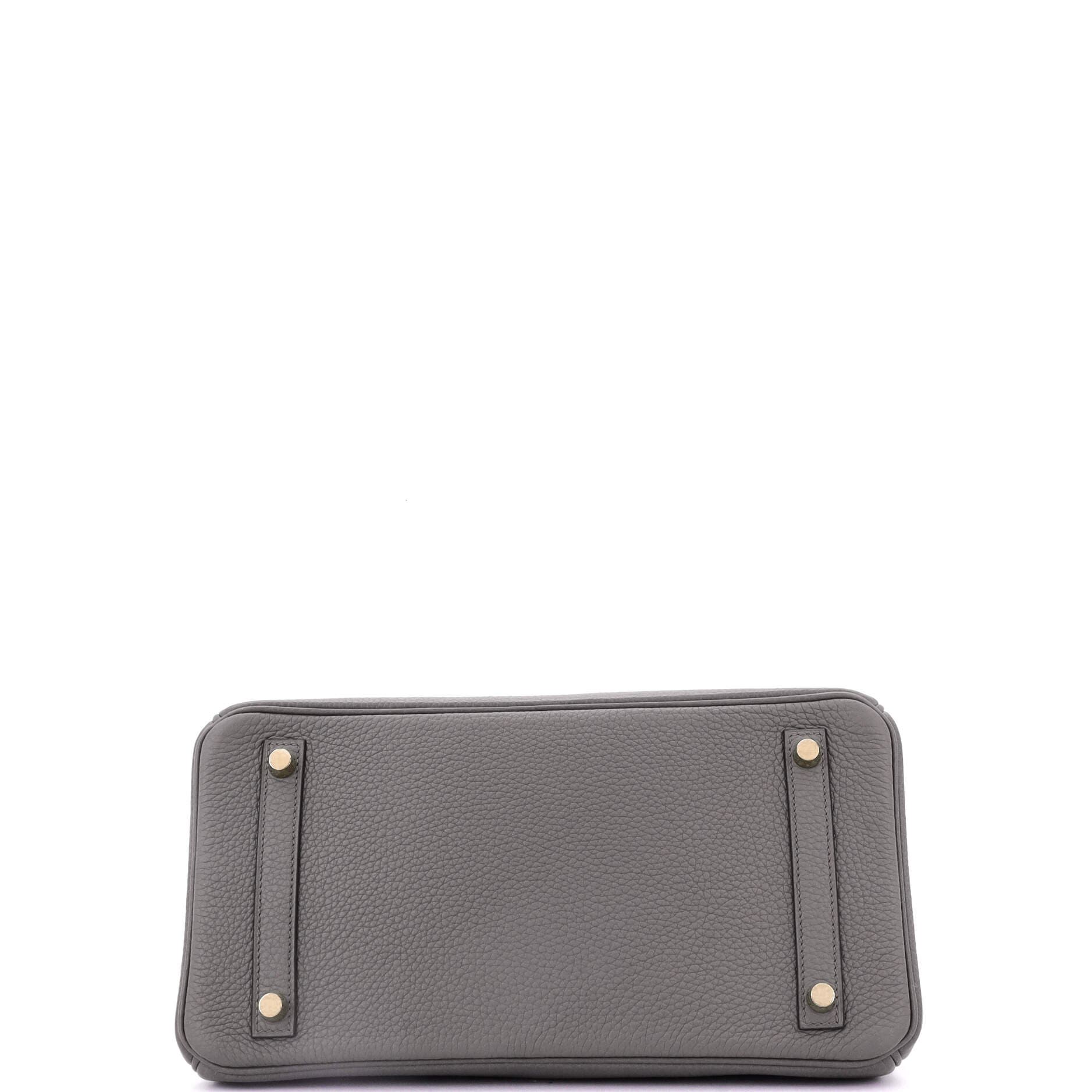 Pre-Owned Hermes Birkin Handbag Grey Togo with Gold Hardware 30, Alternate, color, 