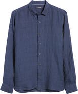 34 Heritage Linen Chambray Button-Up Shirt
