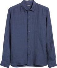 34 Heritage Linen Chambray Button-Up Shirt
