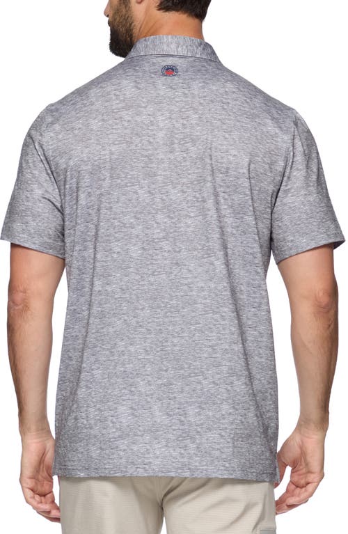 Flag And Anthem Gatesville Chest Stripe Performance Polo In Charcoal Combo