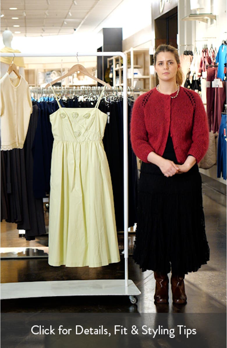 Silvie Floral Appliqué Party Dress, sales video thumbnail