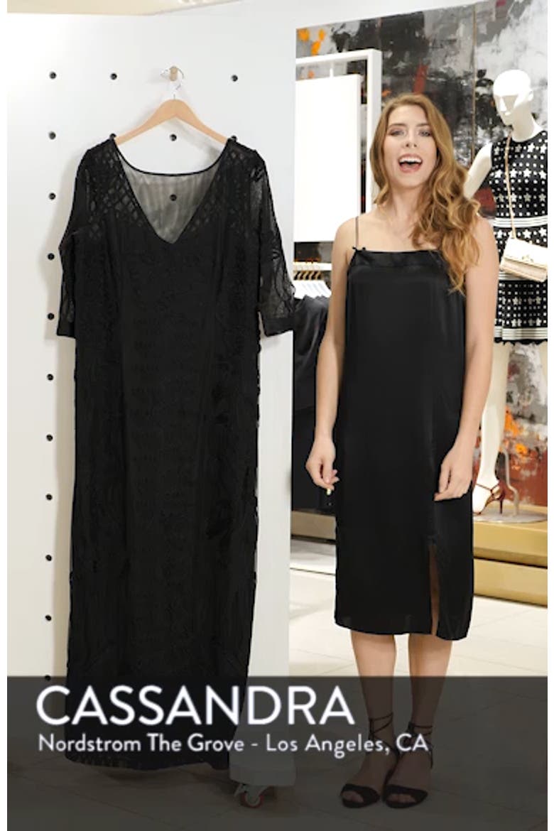 Soutache Trim Mesh Column Gown video