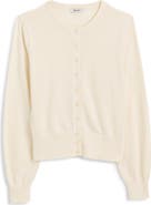 Madewell Button Front Cotton Cardigan