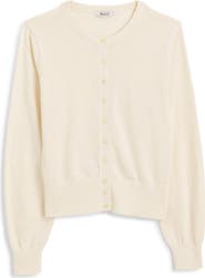 Madewell Button Front Cotton Cardigan