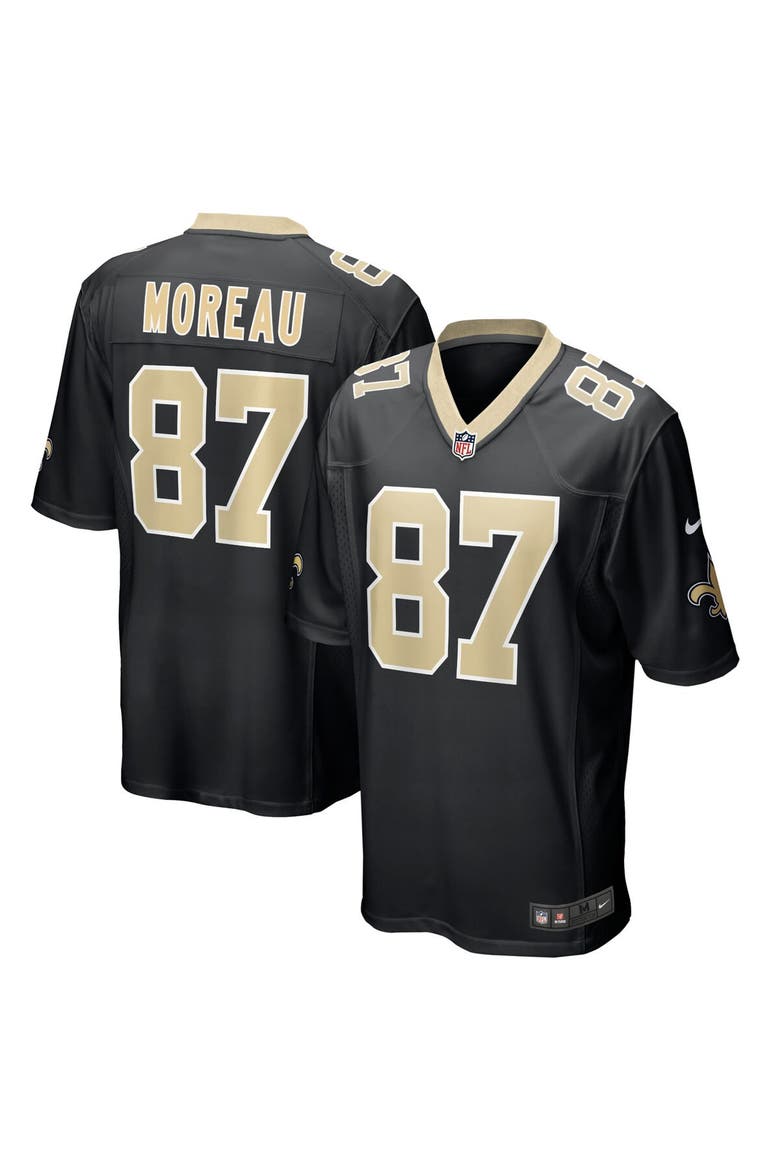Men's Nike Foster Moreau Black New Orleans Saints Game Jersey, Alternate, color, Black