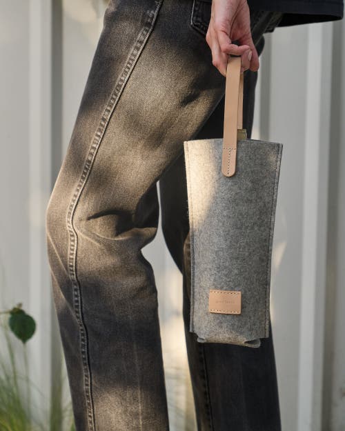 Graf & Lantz Graf Lantz Hana Merino Wool Bottle Bag In Granite