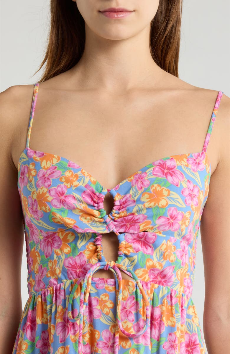 Rip Curl Malibu Cove Sleeveless Minidress, Alternate, color, Blue