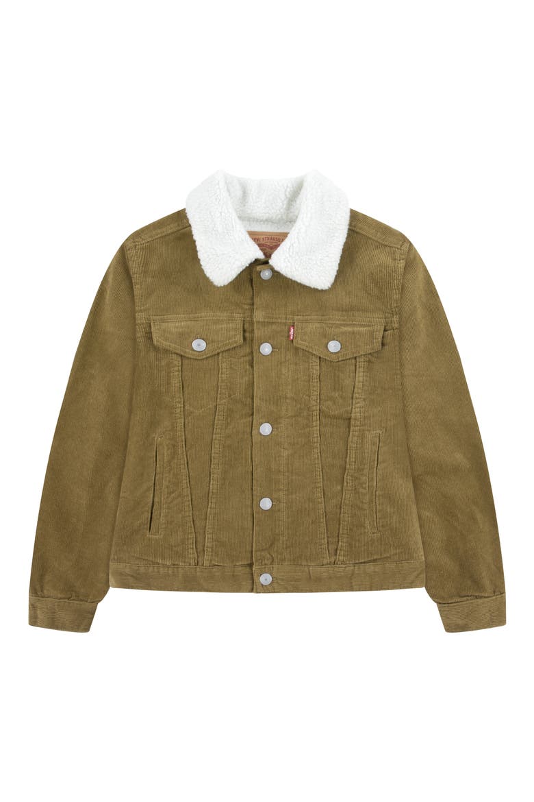 Kids' Corduroy Trucker Jacket, Main, color, WOODLET