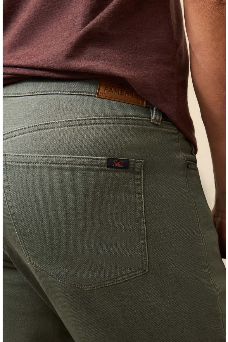 Terry Five-Pocket Stretch Pants, Alternate, color, STORMY SEAS