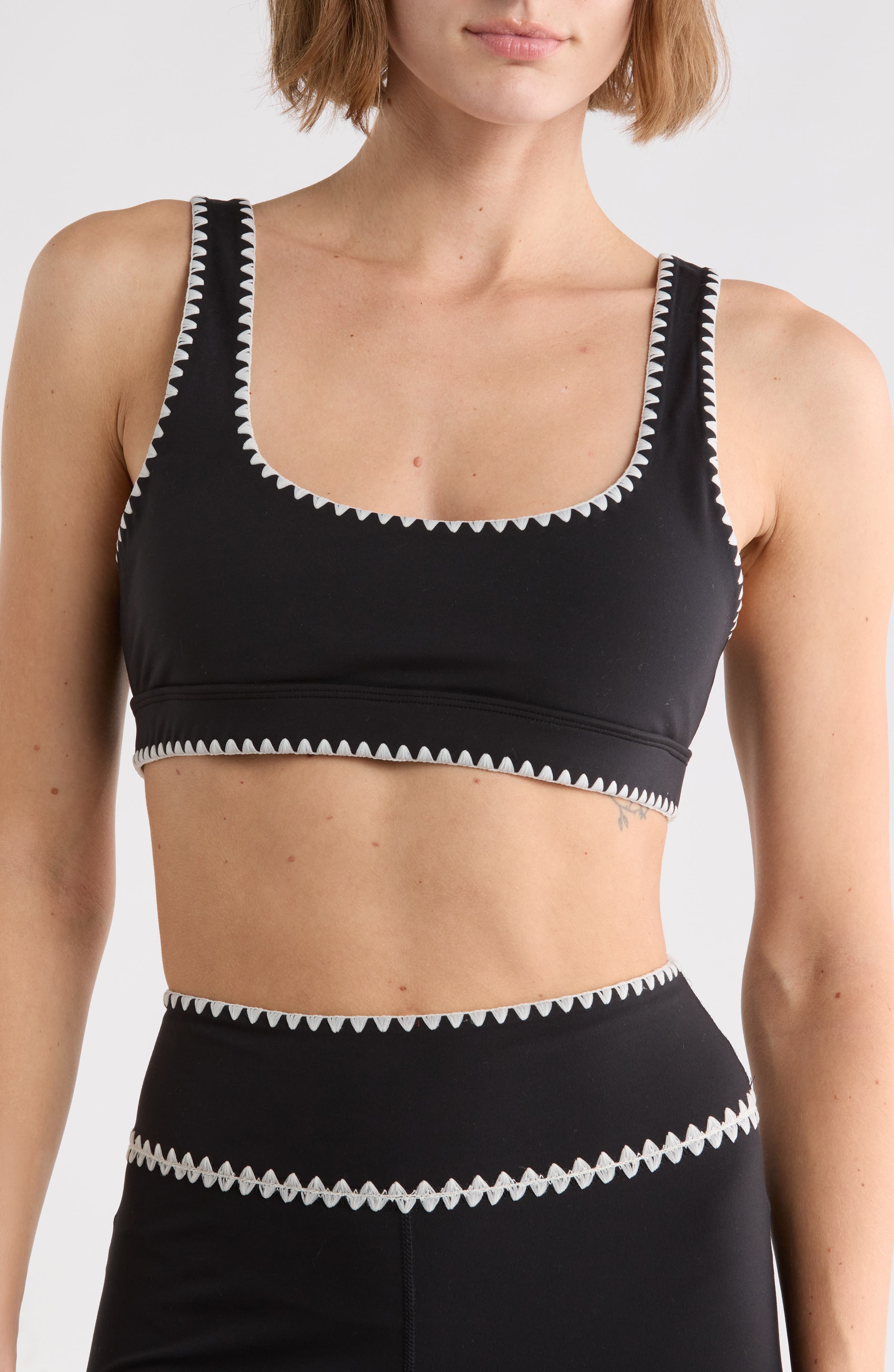 Heartbreaker Whipstitch Trim Sports Bra