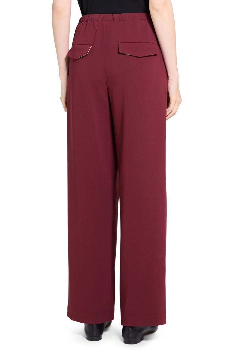Theory Drawstring Pants, Alternate, color, Grenache - 1Pa