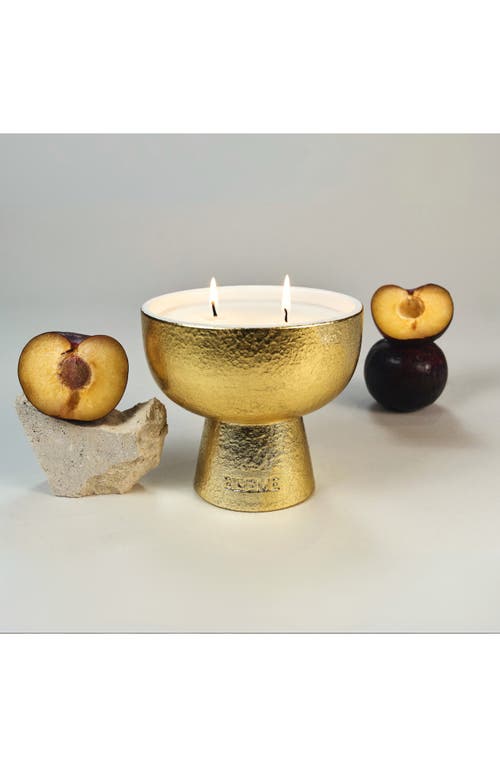 Blueme Joy Medium Ceramic Candle In Brown