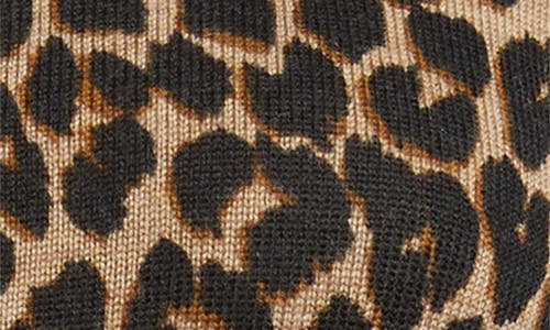 Reformation Bernadette Leopard Print Merino Wool Cardigan In Animal Print