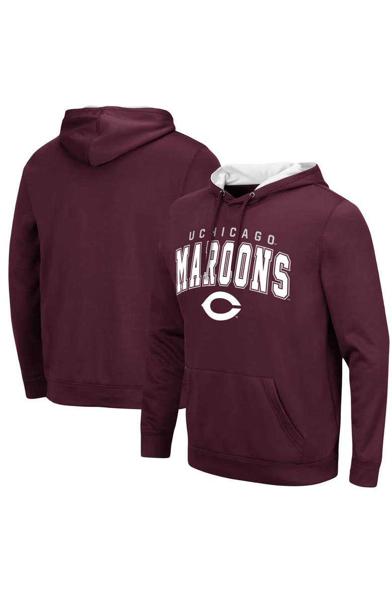 COLOSSEUM Men's Colosseum Maroon UChicago Maroons Resistance Pullover Hoodie, Main, color, Maroon