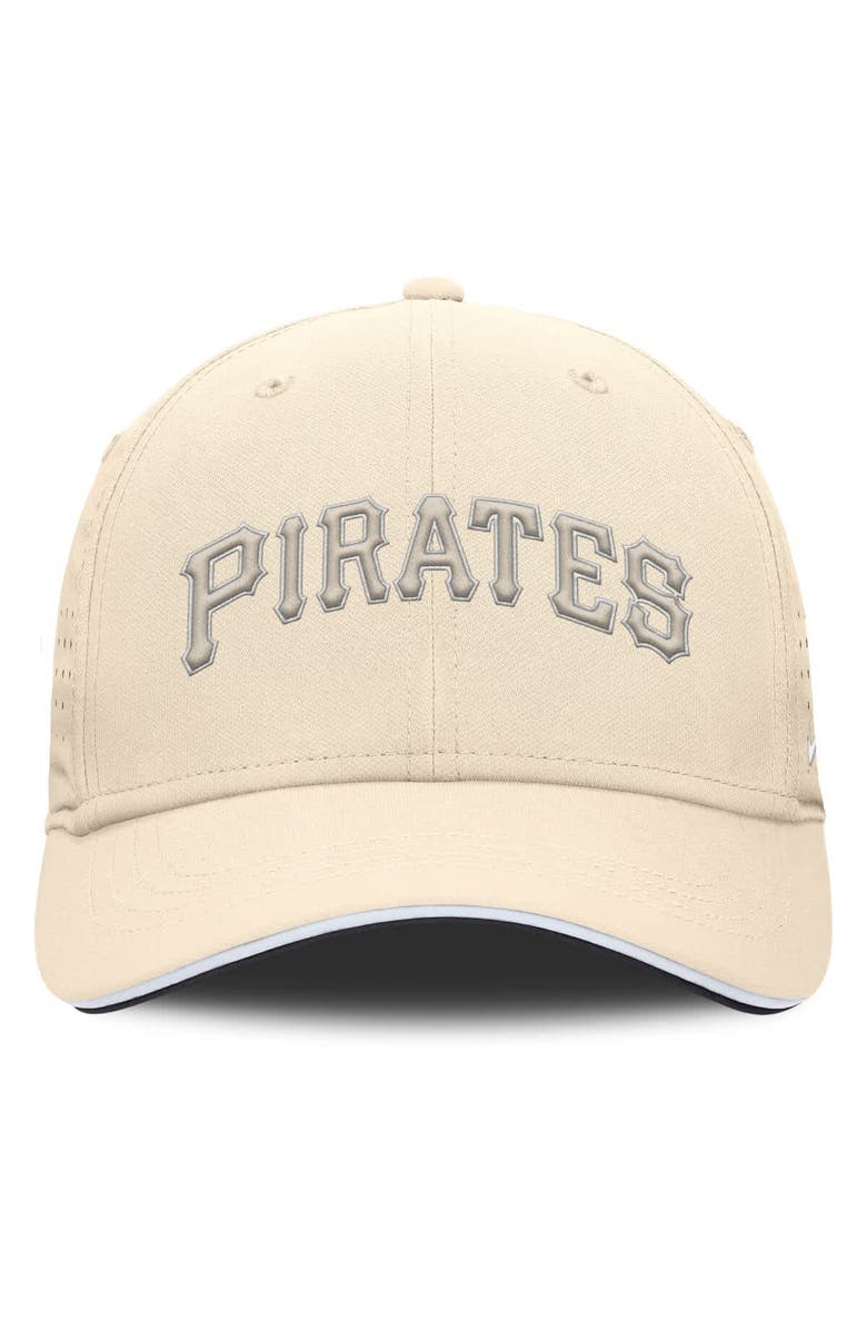 Nike Men's Nike Cream Pittsburgh Pirates Rise Performance Flex Hat, Alternate, color, Cream