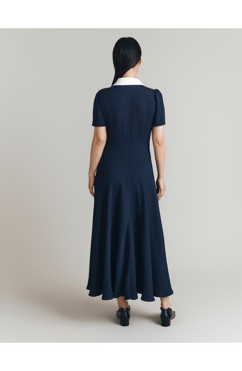 Ghost London Bethan Crepe Midi Shirt Dress, Alternate, color, Navy