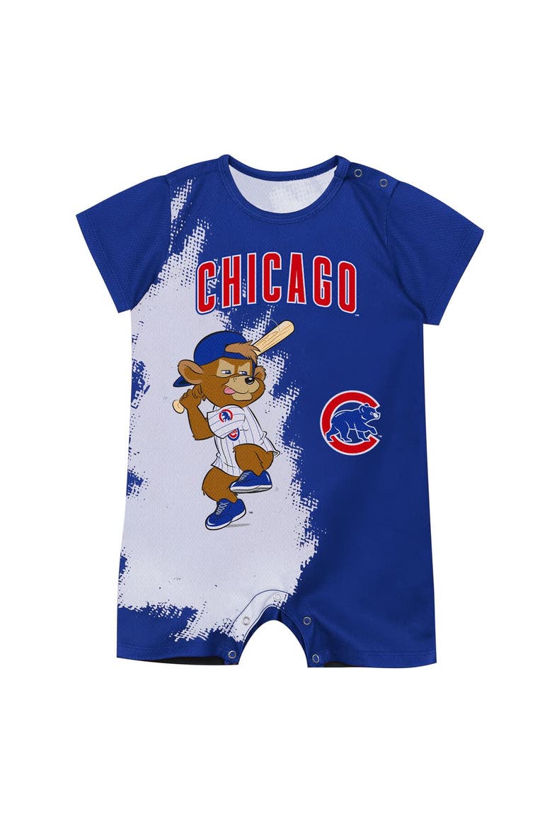 Newborn Outerstuff  Royal Chicago Cubs Baby Mascot Bodysuit, Alternate, color, Royal