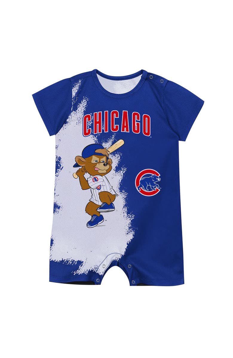 Outerstuff Newborn Outerstuff Royal Chicago Cubs Baby Mascot Bodysuit, Alternate, color, Royal