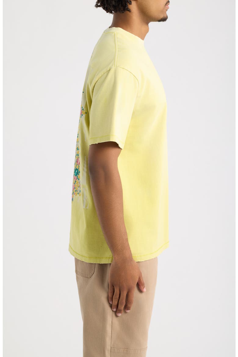 Jewels Cotton Graphic T-Shirt, Alternate, color, FADED SUNFLOWER